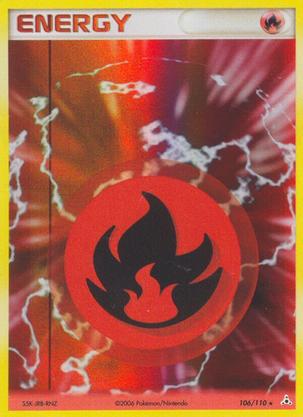 Holon Phantoms Fire Energy [Holo] Pokémon card